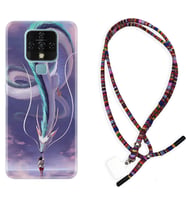 Tecno Camon 16 18P Pova Kılıf Boyun Asklı Rasta Silikon Kız ve Ejderha 1742