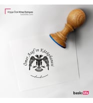 Kişiye Özel Kitap Damgası Kitap Mührü Kaşe Kitap Mühür Özel Damga 325