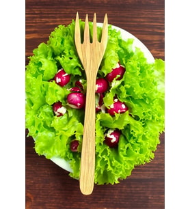 Zeytin Ağacı Çatal  1 Adet El Yapımı Ahşap Salata Çatalı