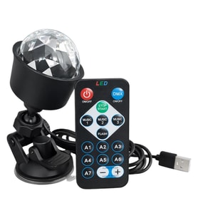 Powermaster PM-37731 RGB LED Hareketli Disko Topu Ve Sahne Aydınlatma Lambası Uzaktan Kumandalı