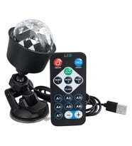 Powermaster PM-37731 RGB LED Hareketli Disko Topu Ve Sahne Aydınlatma Lambası Uzaktan Kumandalı