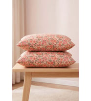 Pembe Bahar Pamuklu 2'li Yastık Kılıfı 50x70 cm