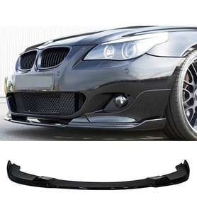 Bmw E60 M Technic Ön Lip Plastik Parlak Siyah ön-ek-bodykit 2003 2004 2005 2006 2007 2008 2009 2010