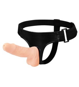Lilitu Shop 15 cm Belden Bağlamalı İçi Dolu Strapon Penis