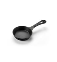 Lava Döküm Yuvarlak Kızartma Tavası Yekpare Saplı. Çap(Ø)12cm.