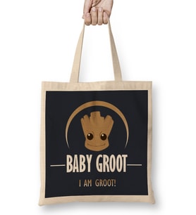 Guardians Of The Galaxy Baby Groot I Am Groot Bez Çanta Uzun Saplı