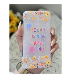 Iphone X ve Xs Uyumlu Baskılı Şeffaf Telefon Kılıfı