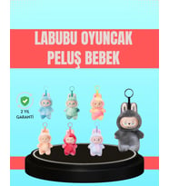 Yumuşak Kumaşlı 20 Cm Labubu Peluş - 3 Yaş Üzeri Uygun