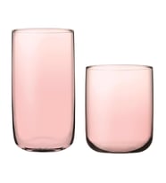 Paşabahçe iconic su bardak 12 li su meşrubat bardağı pembe 2 boy