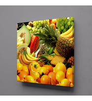 MEYVE KOKTEYL KANVAS TABLO 130x130cm (Karışık)