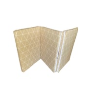 Katlanır Yatak Yer Yatağı Sünger Yatak Taşınabilen Tek Kişilik 80x180 Krem Piramit 6 Cm