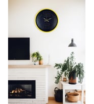 36 Cm Sarı Dekoratif Duvar Saati