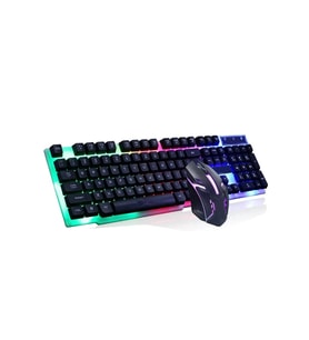 Led Işıklı Kablolu Gaming Klavye, Türkçe Q Oyuncu Klavyesi, Klavye Mouse Set