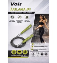 Atlama İpi – Ayarlanabilir Çelik Speed Rope, Rulmanlı Hızlı Atlama İpi (3 m, Profesyonel Kullanım)