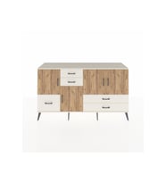 Kronos Konsol 4 Raflı 5 Çekmeceli 4 Kapaklı 176x59x99 Aytaşı-Çam/Aytaşı