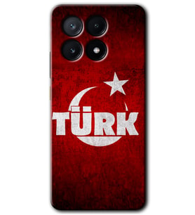 Poco x6 Pro Kılıf HD Desen Baskılı Kılıf - Ayyıldız Türk