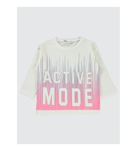 Civil Girls Kız Çocuk Sweatshirt 2-5 Yaş Kırık Beyaz