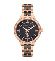 U.S. Polo Assn. Siyah Rose Gold Kadın Kol Saati USPA2058-04