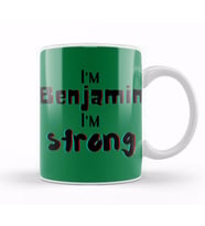 Benjamin Name Custom Design Gift Baby Gift For Him Kupa Bardak Porselen