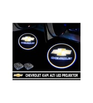 Chevrolet Araçlar Için Pilli Yapıştırmalı Kapı Altı Led Logo