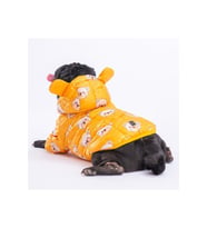 Pawstar Köpek Yellow Teddy Puff Raincoat Medium Sırt28cm Göğüs41cm Boyun26cm