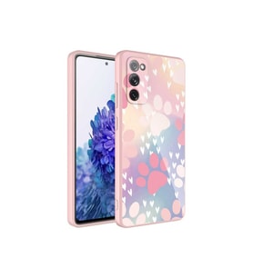 Samsung Galaxy S20 FE Uyumlu Kılıf Kamera Korumalı Desenli Sert Silikon Zore Epoksi Kapak (Model 4)