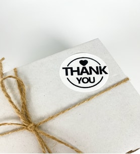 Thank You yuvarlak yapışkanlı sticker etiket 100 adet