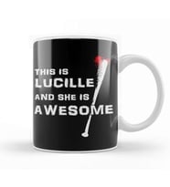 This Is Lucille And She Is Awesome Walking Dead Kupa Bardak Porselen