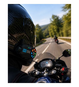 Mey İthalat® Motosiklet Kask Kamera Sistemi Gece Görüş Destekli Bluetooth ve Uzun Pil