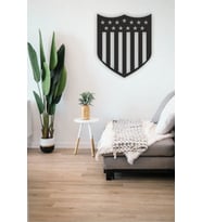 Amerika Logo Dudak Ahşap Mdf Lazer Kesim Tablo