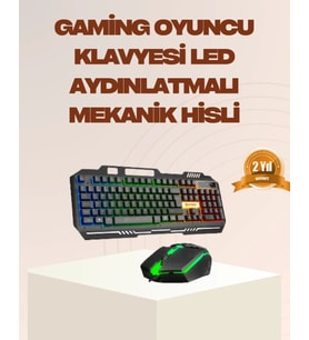 Mekanik LED Gaming Klavye Mouse Seti – Yüksek Tepki ve Ergonomi