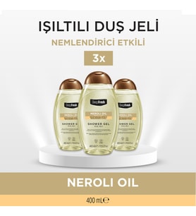Deep Fresh Duş Jeli Neroli Kapaklı 3 x 400 ml
