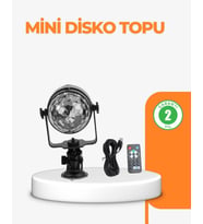 3 Renk 7 Mod Döner Disko Topu Işık