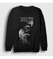 Presmono Unisex Siyah Forgive Them Father Jesus Jojo Sweatshirt 531987tt