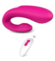 Heart Sweety Özel Tasarlanmış Bükülebilen Titreşimli Klitoris ve G-Spot Uyarıcı Kumandalı Vibratör