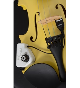 PONGEE JOY Model Akustik Keman İçin Ceramic Piezo Mikrofon Pasif Manyetik Pickup, Doğal Ton, 6.35mm Doğal Sesler (Beyaz - Kömür )
