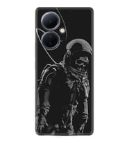 Vivo V29 Lite Kılıf Silikon Desen Özel Seri İskelet Astronot 1613