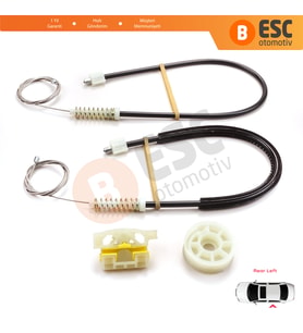 Renault Laguna MK3 2007-2015 5-Kapı 827010001R İçin Elektrikli Arka Sol Cam Kriko Tamir Seti