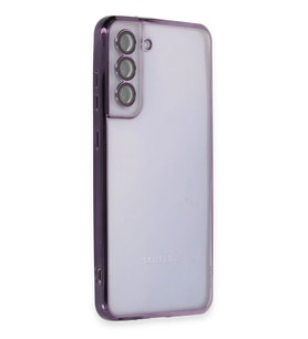 Galaxy S21 Fe Kılıf Lensli Silikon - Mor