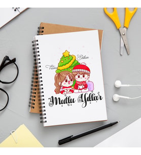 Mutlu Yıllar & Merry Christmas Yılbaşı Tasarımlı Kişiye Özel Defter