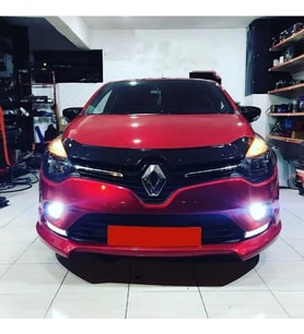 Renault Clio 4 Makyajlı Kasa Ön Ek Mat Siyah Plastik Karlık