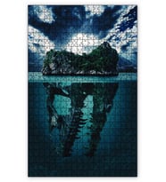 Cakapuzzle Gizemli Ada Yok Olma Puzzle Yapboz MDF (Ahşap) (120 Parça)