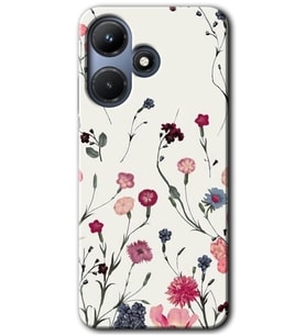 İnfinix Hot 30i Kılıf HD Desen Baskılı Kılıf - Mat Çiçek