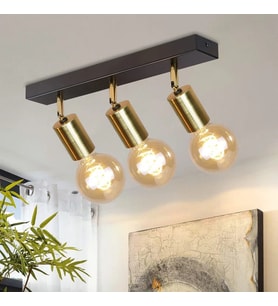 Rsylight Retro Metal Dekoratif 3 Lü Masa Üstü 180 Derece Hareketli Avize
