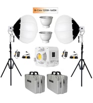 Yongnuo YNLUX100 LED Işık 2'li Lantern Softbox Set (Beyaz Kasa)