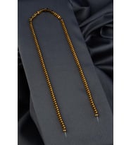 Hematit Doğal Taş Parlak Gold Üçgen Prizma Kesim 4x3mm Dizi