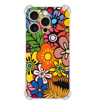 PrintiFy Apple iPhone 15 Pro Retro Color 2 Şeffaf Köşe ve Kamera Korumalı Korumalı Antişok Kılıf
