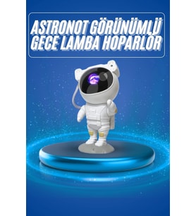 Projeksiyon Astronot Lamba Speaker Sevimli Astronot Bluetooth Hoparlör