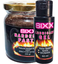 Sixx Lubricant Jel 60 ml Herbal Paste Doğal Macun 240 gr