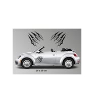 Aslan Pençeleri Tasarım Oto Sticker 2 Li Set